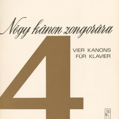 Négy kánon zongorára