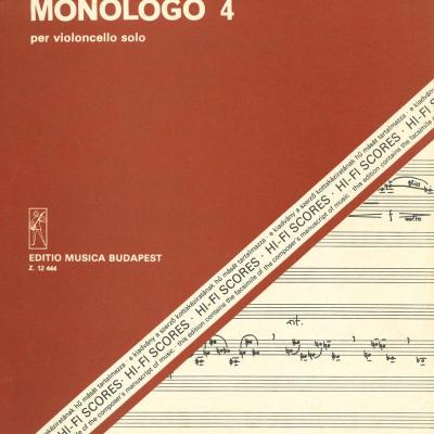 Monologo 4 - per violoncello solo