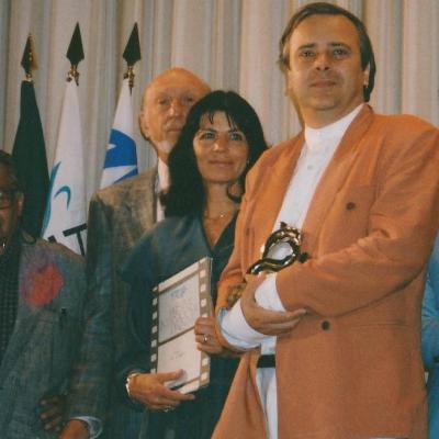 Trójai Filmfesztivál dijátvétel: Irwin Kershner, Petényi Katalin, Kabay Barna