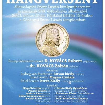 Ünnepi hangverseny államalapító Szent István királyunk szentté avatásának 940. évfordulója alkalmából