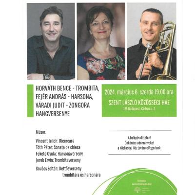 Kettősverseny trombitára és harsonára - a Szent László Közösségi Házban