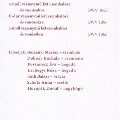 Zenekari-est a 36. Bach héten