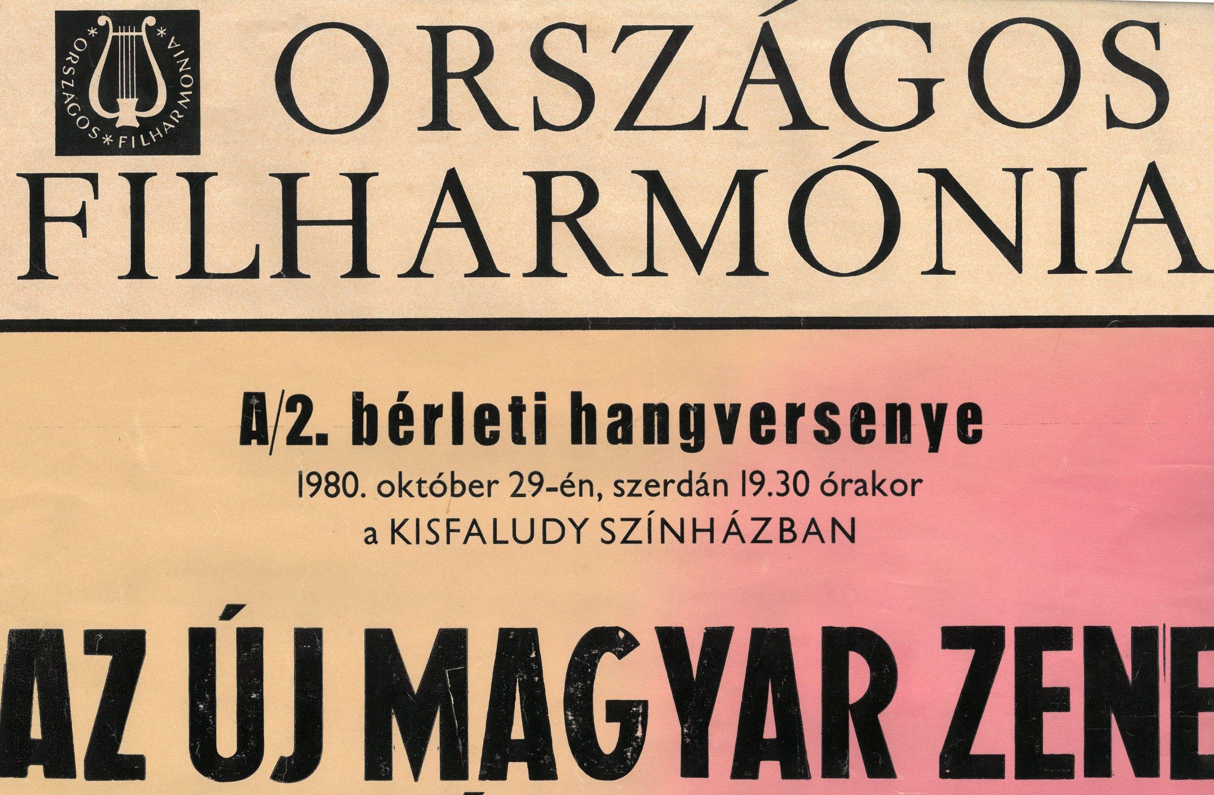 Országos Filharmónia A/2. bérleti hangversenye a Kisfaludy Színházban