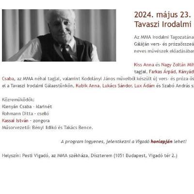 Koncert a Tavaszi Irodalmi Gálán