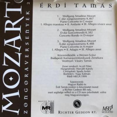 Mozart - Zongoraversenyek