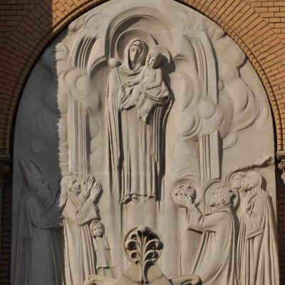 Szent István felajánlja országát Máriának