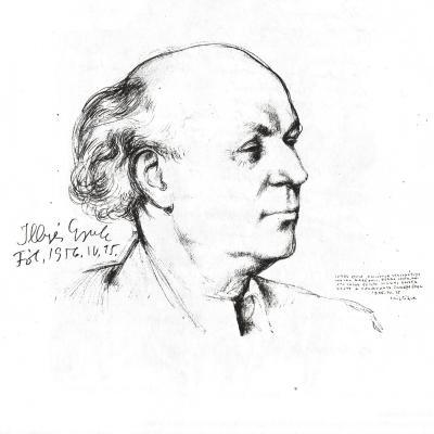 Illyés Gyula arcképe