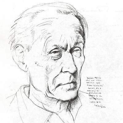 Becht Rezső arcképe