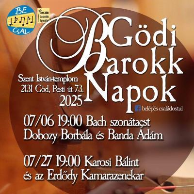Bach szonátaest a Gödi Barokk Napokon