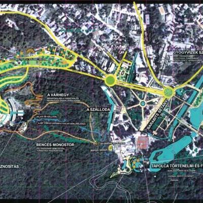 Barlangfürdő és szállodaépület (tervpályázat)