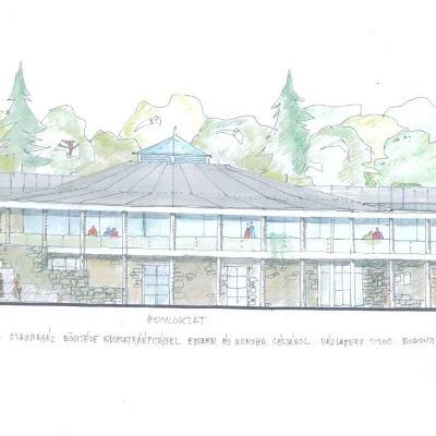 Barlangfürdő - Étterembővítés