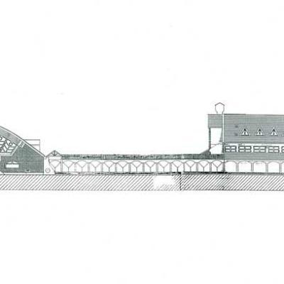 Szakmunkásképző + kollégium (sportcsarnok nélkül)