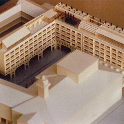 Színészlakások és műhely (Mesteriskolai terv)