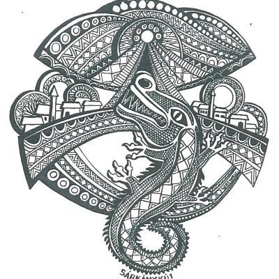 Grafikai kompozíciók sirató témákhoz, mondák, balladák rajzai