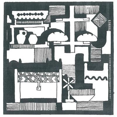 Ormánsági tárgyak, belső enteriőrök rajzai