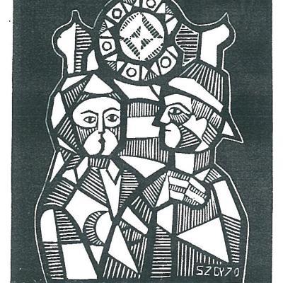 Linóleum metszetek, ormánsági témák